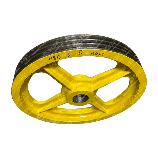 Шкив канатоведущий 480х3х10 для лебедки Montanari M65 0411К-12.22.00.001М КМЗ